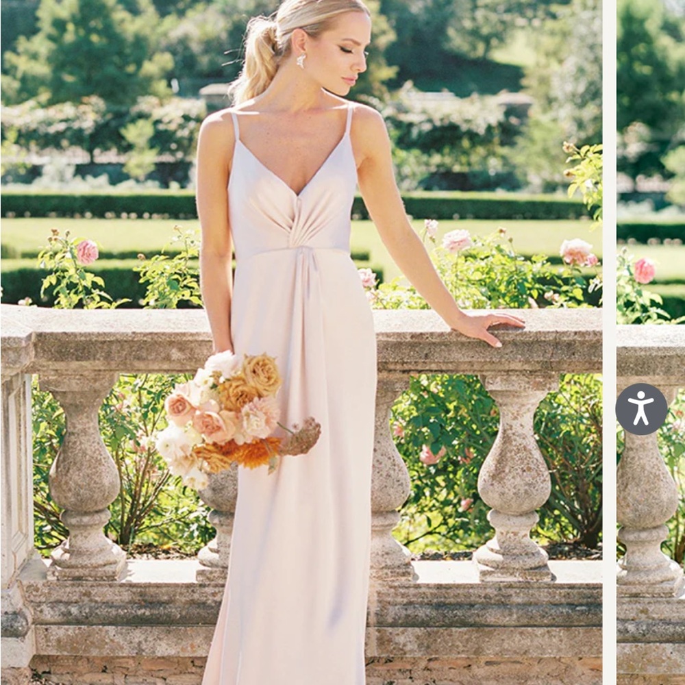 Revelry Giada Dress in color champagne